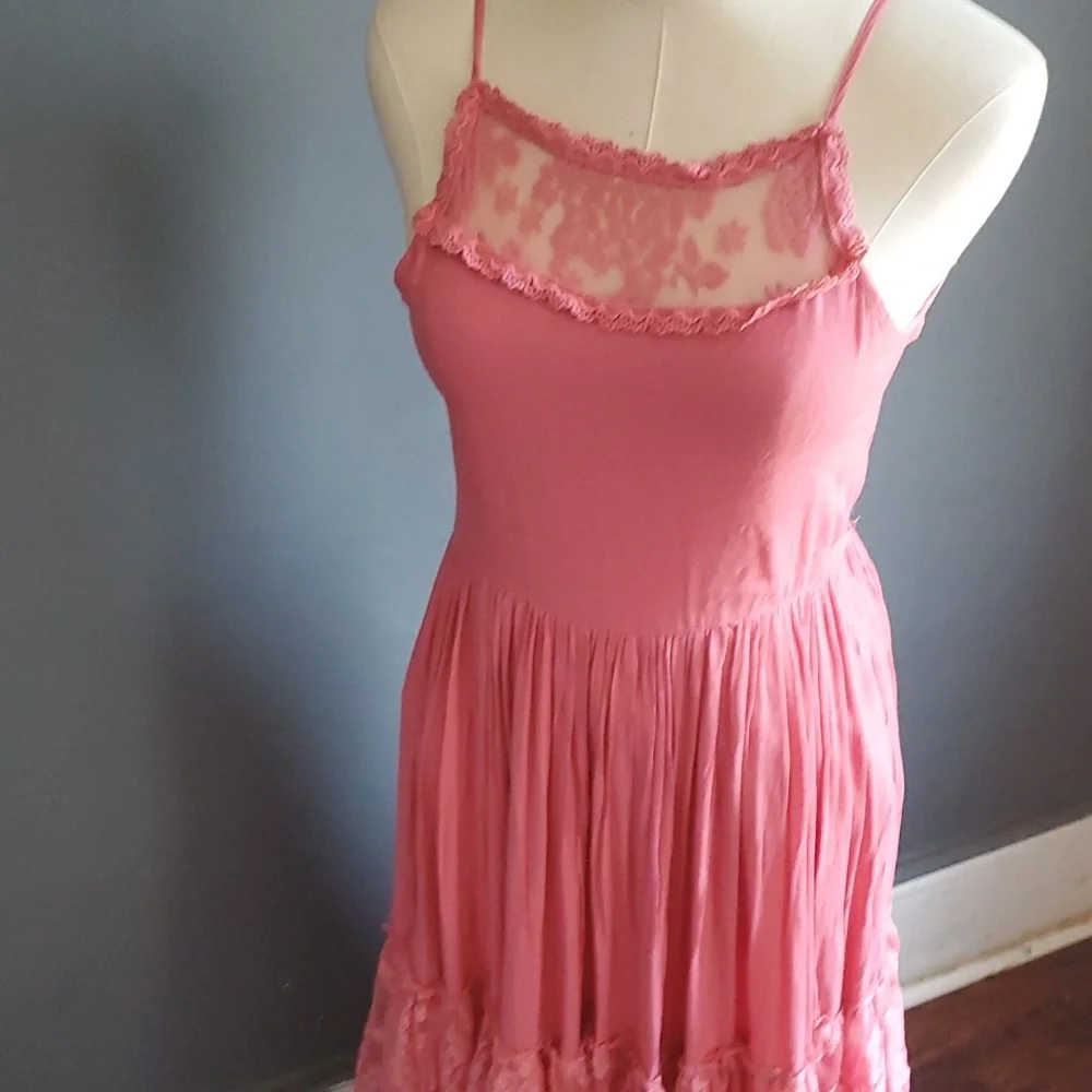 Mia Joy  catrin women pink Barbiecore dress size 12 - Picture 4 of 17
